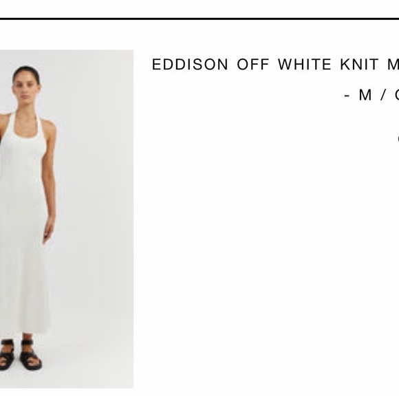 DISSH EDDISON OFF WHITE KNIT MIDI DRESS - Picture 6 of 8